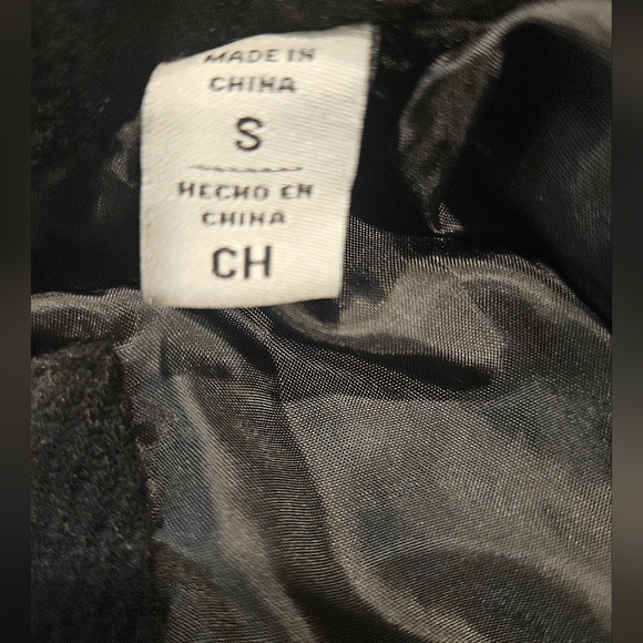 LEVI'S Black Wool Blend Double Breasted Blazer NWOT SMALL - Picture 3 of 6